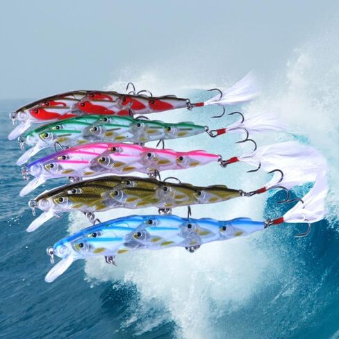 BESPORTBLE 5pcs Fishing Lures Fishing Baits Group Fish Lures Fishing Accessories in Saudi Arabia