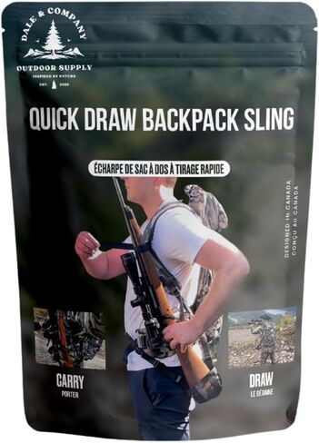 Dale & Company Quick Release Rifle Sling – Gun Sling for Rifle, Hands-Free Backpack Carry, Quick Draw Tactical Hunting Sling, Adjustable Nylon Gun Sling Attachment in Saudi Arabia
