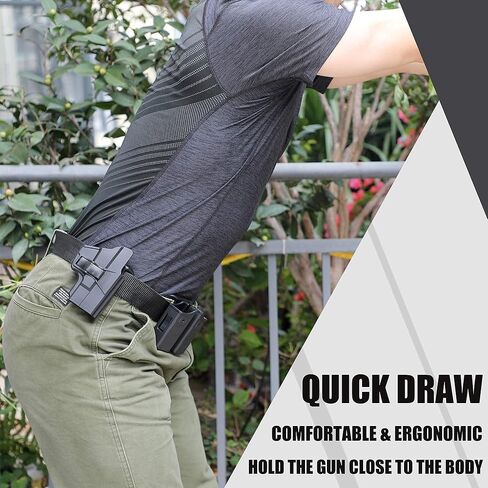 حافظة Hellcat لـ Springfield Hellcat مقاس 9 مم، حافظة مجداف OWB، حزام خصر خارجي، غير قابلة للتعديل، تحرير سريع - اليد اليمنى in Kuwait