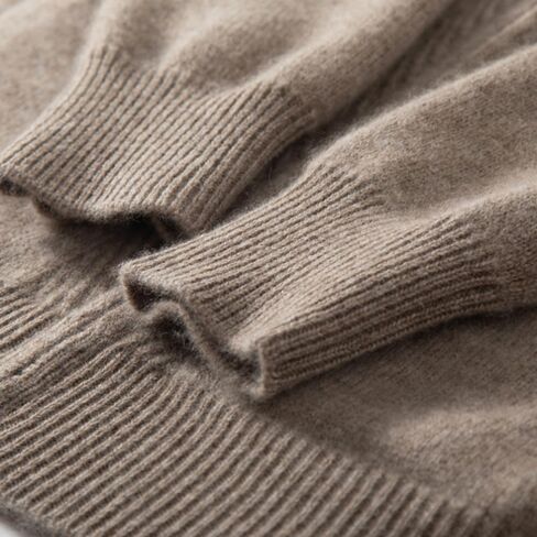 Women's Cashmere and Wool Blend Casual Knit Long Sleeve Thickening Type Hoodie Sweater in Saudi Arabia