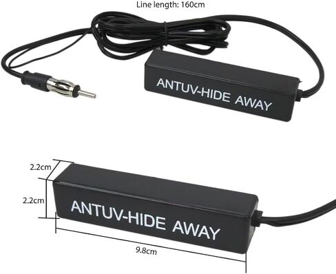 Waterproof Car Hidden Amplified Antenna Kit 12V Peel and Stick Covering All AM/FM Broadcast Radio in Saudi Arabia