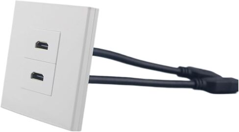 لوحة حائط بمنفذين HDMI2.0 مع كابل تمديد 20 سم in Saudi Arabia