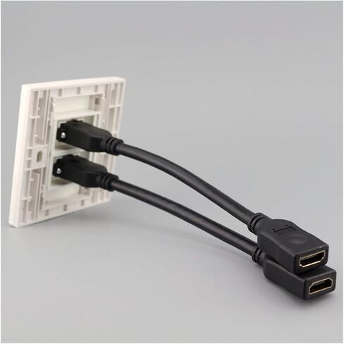 لوحة حائط بمنفذين HDMI2.0 مع كابل تمديد 20 سم in Saudi Arabia