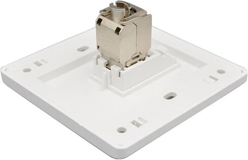 Single CAT6A RJ45 Wall Panel CAT.6A 10GB Ethernet LAN Port 86x86mm in Saudi Arabia