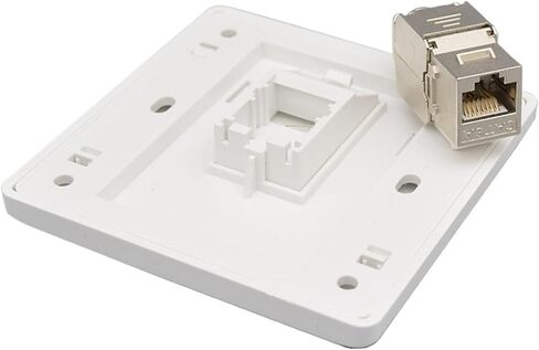 Single CAT6A RJ45 Wall Panel CAT.6A 10GB Ethernet LAN Port 86x86mm in Saudi Arabia
