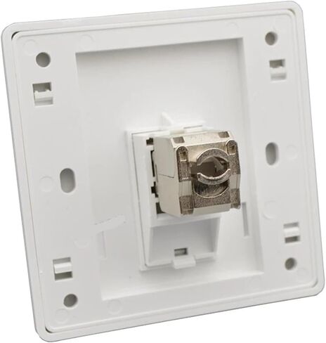 Single CAT6A RJ45 Wall Panel CAT.6A 10GB Ethernet LAN Port 86x86mm in Saudi Arabia