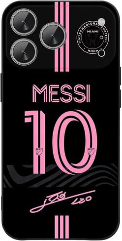 ZERMU for iPhone 17 Pro Max Case, Mess%i Inter Soccer #10 Fashion Case Full Protection Soft Silicone TPU Shock Absorption Bumper Cover Phone Case for iPhone 17 Pro Max in Saudi Arabia