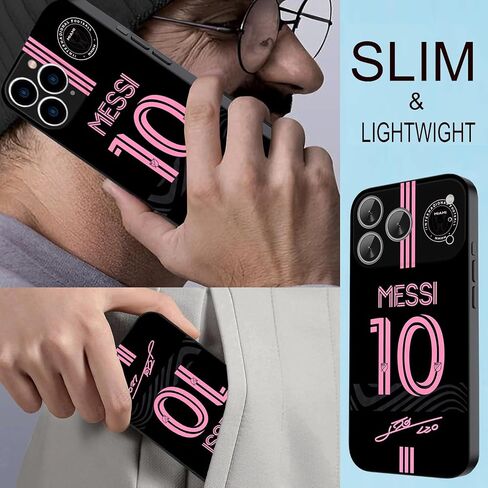 ZERMU for iPhone 17 Pro Max Case, Mess%i Inter Soccer #10 Fashion Case Full Protection Soft Silicone TPU Shock Absorption Bumper Cover Phone Case for iPhone 17 Pro Max in Saudi Arabia
