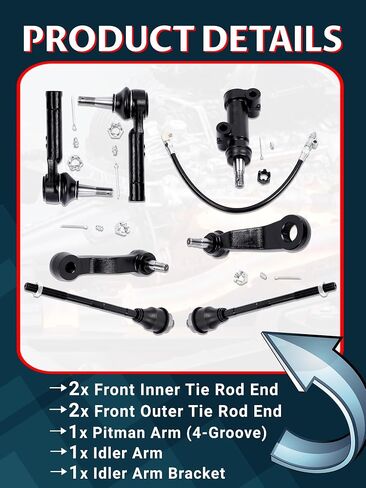 13pc Front Upper Control Arm Sway Bar Tierod Suspension Kit Comaptible with Silverado Sierra 2500HD 3500HD YUKON 2500 4WD in Saudi Arabia