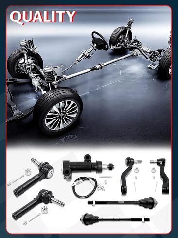 13pc Front Upper Control Arm Sway Bar Tierod Suspension Kit Comaptible with Silverado Sierra 2500HD 3500HD YUKON 2500 4WD in Saudi Arabia
