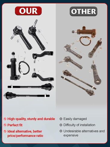 13pc Front Upper Control Arm Sway Bar Tierod Suspension Kit Comaptible with Silverado Sierra 2500HD 3500HD YUKON 2500 4WD in Saudi Arabia