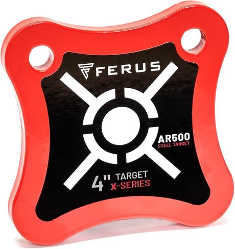 Ferus Outdoors AR500 Steel Shooting Target – 3/8" Thick Plate for Handgun & Rifle (9mm, .223, .308) – Portable Steel Target for Range Practice, Backyard Plinking & Precision Training in Saudi Arabia