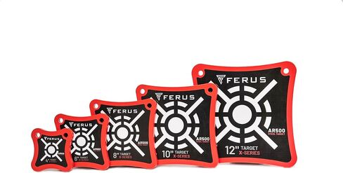 Ferus Outdoors AR500 Steel Shooting Target – 3/8" Thick Plate for Handgun & Rifle (9mm, .223, .308) – Portable Steel Target for Range Practice, Backyard Plinking & Precision Training in Saudi Arabia