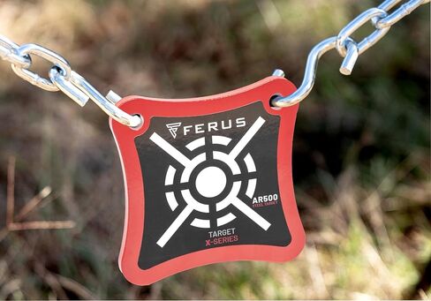 Ferus Outdoors AR500 Steel Shooting Target – 3/8" Thick Plate for Handgun & Rifle (9mm, .223, .308) – Portable Steel Target for Range Practice, Backyard Plinking & Precision Training in Saudi Arabia