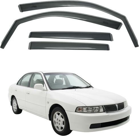in-Channel Car Window Rain Guard Compatible with Lancer Fortis 4D/ SportBack 5D 2007-2019 Lancer/Grand Lancer 2018+,Transparent Car Wind Deflectors No Water Leakage Visors in Saudi Arabia