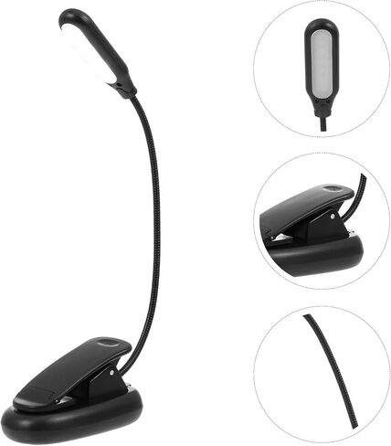 Adjustable USB Rechargeable Clip Lamp for Night Studying Eye Protection Reading Light Level Dimming Warm LED Bedside Light for Bedroom Living in Saudi Arabia