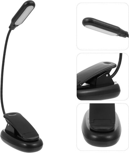 Adjustable USB Rechargeable Clip Lamp for Night Studying Eye Protection Reading Light Level Dimming Warm LED Bedside Light for Bedroom Living in Saudi Arabia