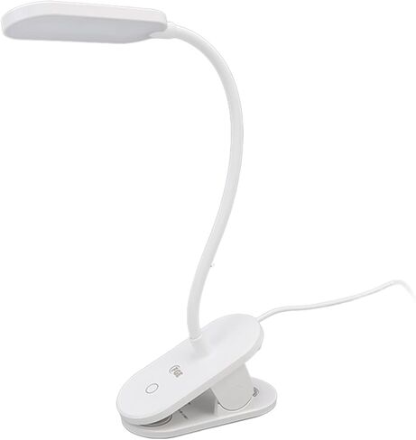 LED Clip Reading Lamp, White Light 6500K, 3 Modes, USB 5V, Eye Protection, Bed Light for Home and Bedroom - 360° Adjustable, Low Radiation, Ideal for Study and in Saudi Arabia