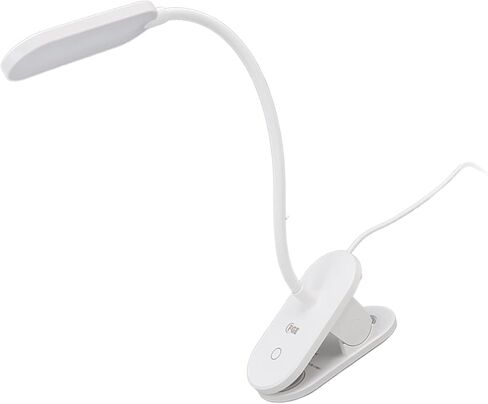 LED Clip Reading Lamp, White Light 6500K, 3 Modes, USB 5V, Eye Protection, Bed Light for Home and Bedroom - 360° Adjustable, Low Radiation, Ideal for Study and in Saudi Arabia