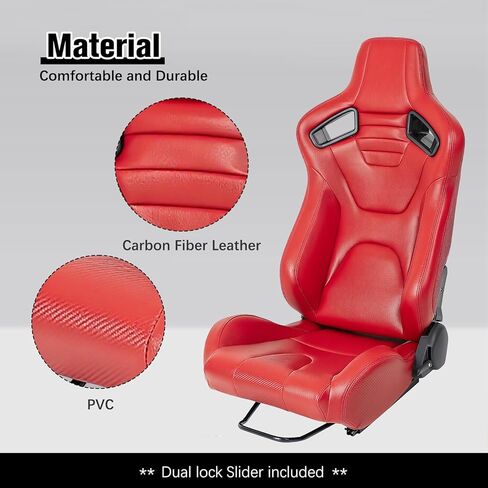 2pcs مقاعد سباقات السيارات العالمية مع مقاعد دلو السباق القابلة للرياض in Kuwait