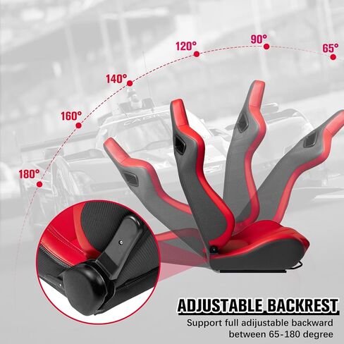 2pcs مقاعد سباقات السيارات العالمية مع مقاعد دلو السباق القابلة للرياض in Kuwait