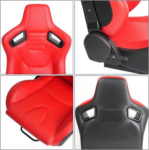 2pcs مقاعد سباقات السيارات العالمية مع مقاعد دلو السباق القابلة للرياض in Kuwait