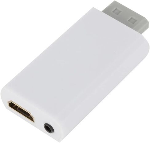 WII to HDMI Converter Full HD 1080P Wii 2 3.5mm Audio for PC HDTV Monitor Display to Adapterr (Color : As Shown, Size : One Size) in Saudi Arabia