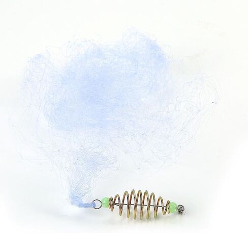 Dilwe Fish Bait Net, 4 Pcs Nylon Folding Fishing Spring Net with Luminous Beads for Night Fishing Shoal Outdoor Activities(7#) in Kuwait