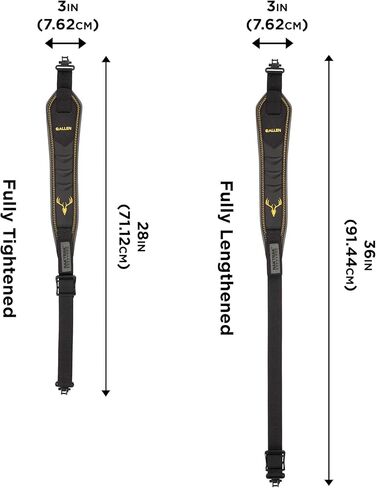 Bullet BakTrak 2-Point Rifle and Shotgun Sling - Rubber Grip with Swivels - Ideal for Hunting and Shooting - Gun Strap in Saudi Arabia