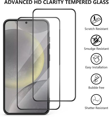 حافظة Vanjua لهاتف Samsung Galaxy S24 Plus، غطاء حماية كامل الجسم من السيليكون السائل الأنيق متوافق مع حافظة هاتف Samsung Galaxy S24 Plus 5G [2 * واقي شاشة] in Kuwait