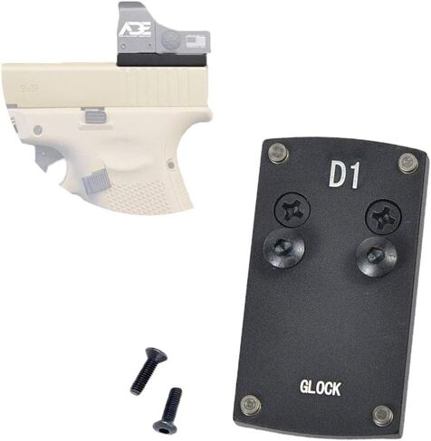 D1 Sight Mount Plate - G17 19 22 26 27 34 35 37 41 Mounting Plate for Mini Red Dot Sight, Pistol Handgun Mount Plate Base for Red dot Burris Sightmark Vortex Venom Tactical Hunting in Saudi Arabia