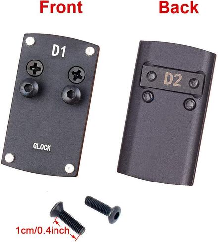 D1 Sight Mount Plate - G17 19 22 26 27 34 35 37 41 Mounting Plate for Mini Red Dot Sight, Pistol Handgun Mount Plate Base for Red dot Burris Sightmark Vortex Venom Tactical Hunting in Saudi Arabia