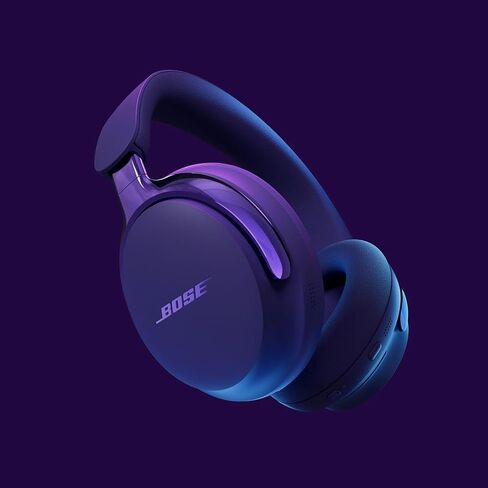 Bose (سماعات الرأس QuietComfort Ultra Bluetooth من الجيل الثاني، سماعات رأس لاسلكية مع صوت مكاني، إلغاء الضوضاء فوق الأذن مع ميكروفون، وقت تشغيل يصل إلى 30 ساعة + شاحن حائط 20 وات (أسود) in Saudi Arabia