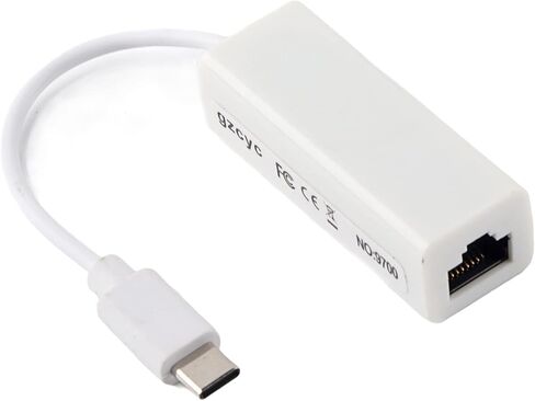 محول Drfeify TypeC إلى RJ45، محول شبكة إيثرنت LAN بسرعة 100 ميجا بت في الثانية، تصميم التوصيل والتشغيل لسهولة الاستخدام، مناسب للأجهزة من النوع C in Kuwait