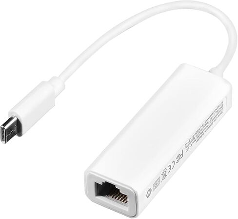 محول Drfeify TypeC إلى RJ45، محول شبكة إيثرنت LAN بسرعة 100 ميجا بت في الثانية، تصميم التوصيل والتشغيل لسهولة الاستخدام، مناسب للأجهزة من النوع C in Kuwait
