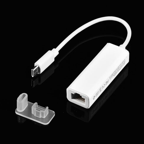 محول Drfeify TypeC إلى RJ45، محول شبكة إيثرنت LAN بسرعة 100 ميجا بت في الثانية، تصميم التوصيل والتشغيل لسهولة الاستخدام، مناسب للأجهزة من النوع C in Kuwait