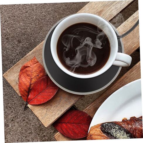 VOSAREA USB Milk Warmer Coaster Automatic Heating Cup Warmer for Coffee Tea and Milk Maintains Temperature Reusable and Lightweight Design for Beverage Lovers in Saudi Arabia