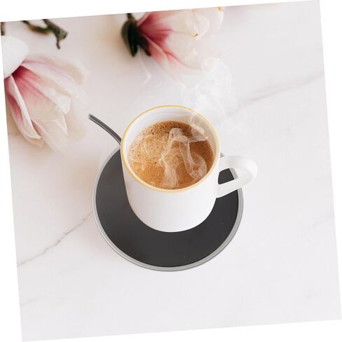 VOSAREA USB Milk Warmer Coaster Automatic Heating Cup Warmer for Coffee Tea and Milk Maintains Temperature Reusable and Lightweight Design for Beverage Lovers in Saudi Arabia