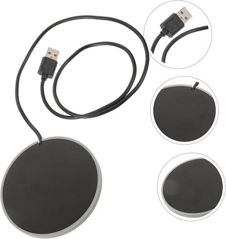 VOSAREA USB Milk Warmer Coaster Automatic Heating Cup Warmer for Coffee Tea and Milk Maintains Temperature Reusable and Lightweight Design for Beverage Lovers in Saudi Arabia