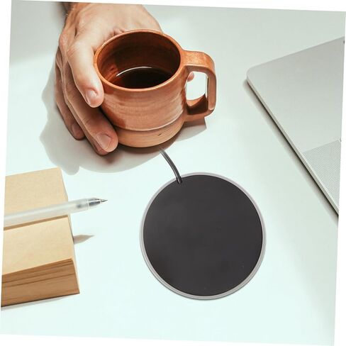 VOSAREA USB Milk Warmer Coaster Automatic Heating Cup Warmer for Coffee Tea and Milk Maintains Temperature Reusable and Lightweight Design for Beverage Lovers in Saudi Arabia