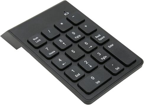 CHICIRIS 2.4G Wireless Chocolate Keys Numeric Keypad Plug and Play for Bank Accountant, Ergonomic Mini Number Numpad for 10, ABS Material in Saudi Arabia