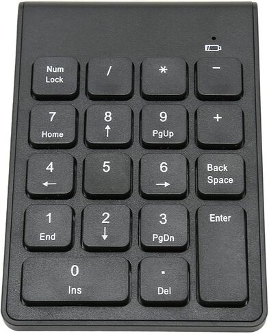 CHICIRIS 2.4G Wireless Chocolate Keys Numeric Keypad Plug and Play for Bank Accountant, Ergonomic Mini Number Numpad for 10, ABS Material in Saudi Arabia
