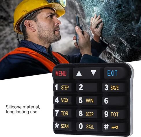 GOWENIC Numeric Keypad Keyboard for Two Way Radios for 9R Plus Series, 8Pcs Silicone Radio Number Keyboard, Two Way Radio Accessory in Saudi Arabia