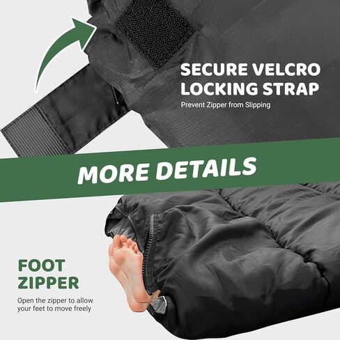 أكياس نوم كينغروك للبالغين حقيبة ظهر خفيفة الوزن مقاومة للماء - حقيبة نوم للطقس البارد in Kuwait