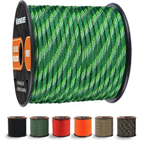 WEREWOLVES 650lb Paracord/Parachute Cord - 9 Strand Paracord Rope - 100', 200' Spools of Parachute Cord, Type III Paracord for Camping, Hiking and Survival in Kuwait