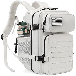 حقائب ظهر تكتيكية عسكرية من QT & QY للرجال حقيبة ظهر مولي Daypack 35L/45L كبيرة لمدة 3 أيام حقيبة ظهر للتنزه مع حامل زجاجة in Kuwait