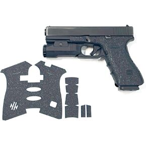 Handleitgrips Handgun Grip Tape Compatible with Glock 17, 22, 34, 35 Gen 3 - Black Edge Series Pistol Grip Tape, Gun Parts & Accessories, Made in The USA in Saudi Arabia