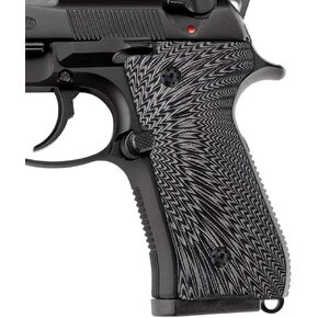 Cool Hand G10 Grips for Beretta 92/96 Full Size, 92 FS, m9, 92a1, 96a1, 92 INOX, Black Gun Grips Screws Set Included, Sunburst Texture, 1/4" Thin in Kuwait