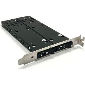 كابلات Micro SATA بفتحة PCIe رفيعة للغاية مزدوجة M2 NVMe Gen 4 مدمجة Oculink IO دعامة كاملة - محول عالي السرعة لترقيات تخزين فعالة وأداء محسن in Kuwait