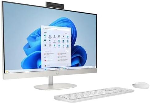 HP 27" FHD Touchscreen Intel Ultra 7 AI All-in-One Desktop, 27" FHD Touchscreen, Intel Ultra 7 255U, 16GB DDR5 RAM, 1TB SSD, Wireless Keyboard and Mouse, Wi-Fi 6, W11H,White in Saudi Arabia